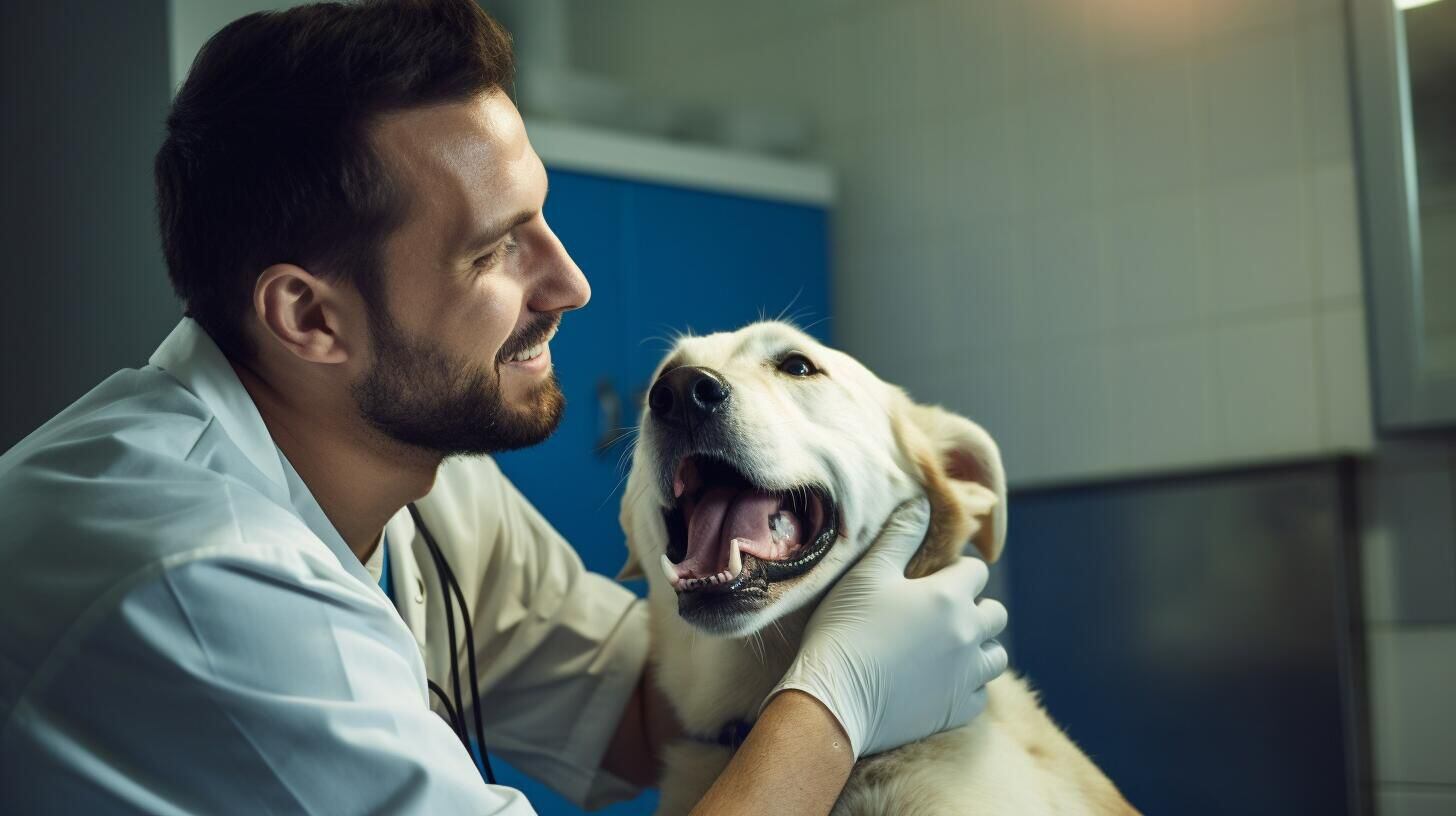 Veterinario en su consultorio examinando a un perro, demostrando profesionalismo y compasión. La fotografía muestra la interacción cuidadosa entre el veterinario y el animal, subrayando la importancia de la atención veterinaria para mantener la salud y el bienestar de las mascotas. (Imagen ilustrativa Infobae)