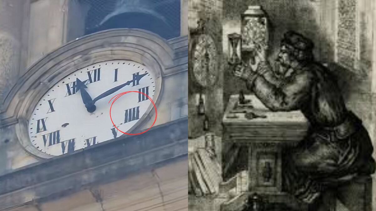 Error en el reloj de la catedral primada
