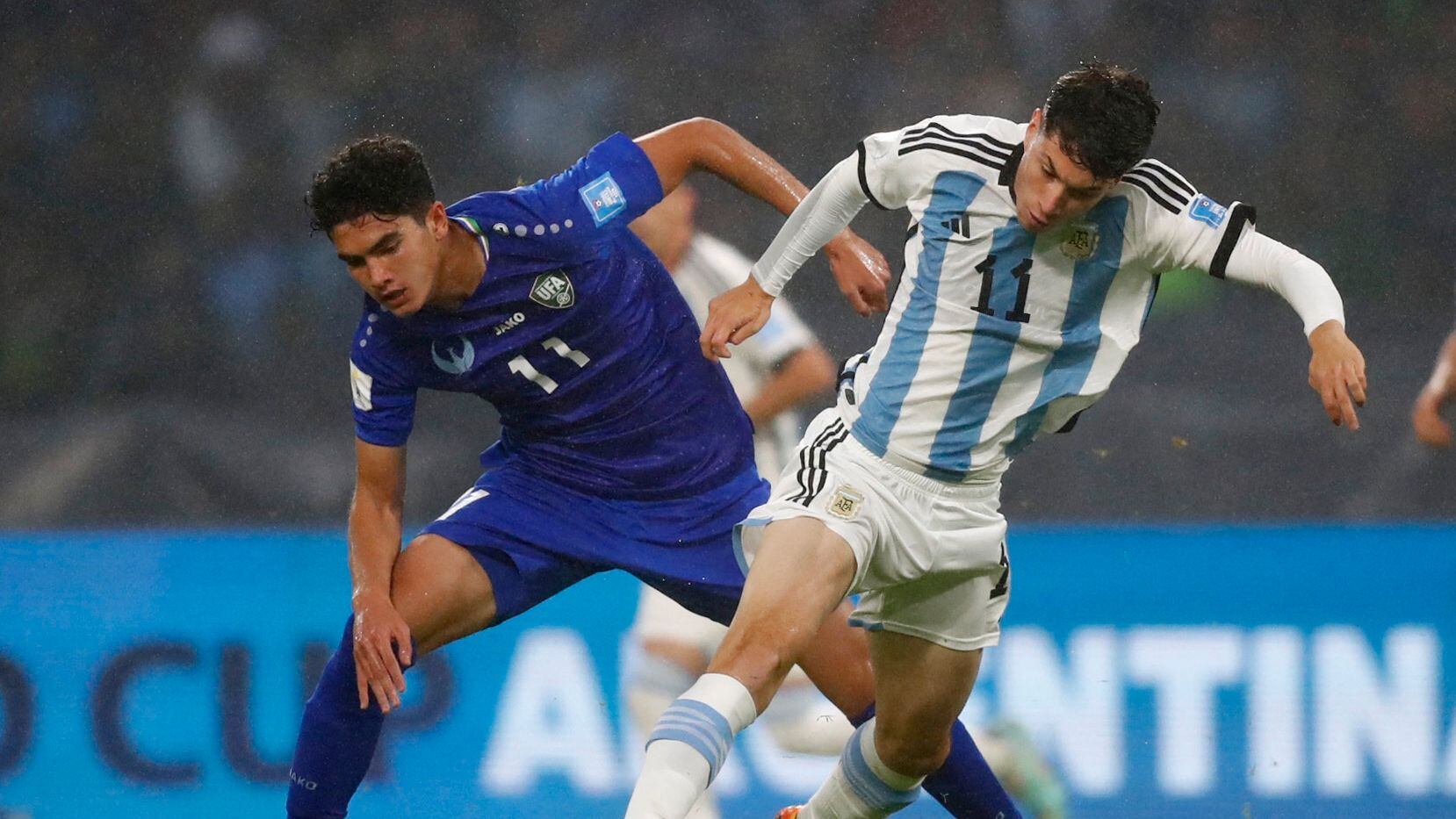 Matías Soulé jugó el Mundial Sub 20 con la selección argentina (Reuters)