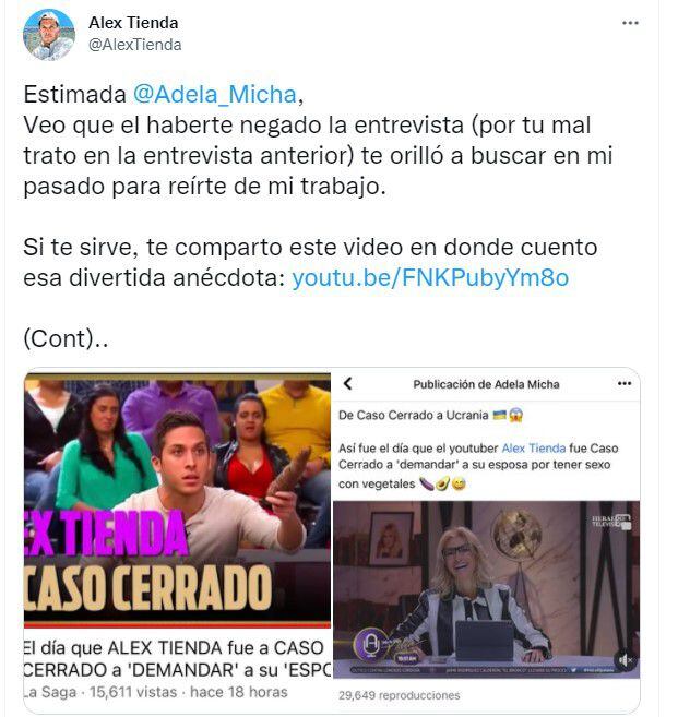 (Photo : capture Twitter/ @AlexTienda)