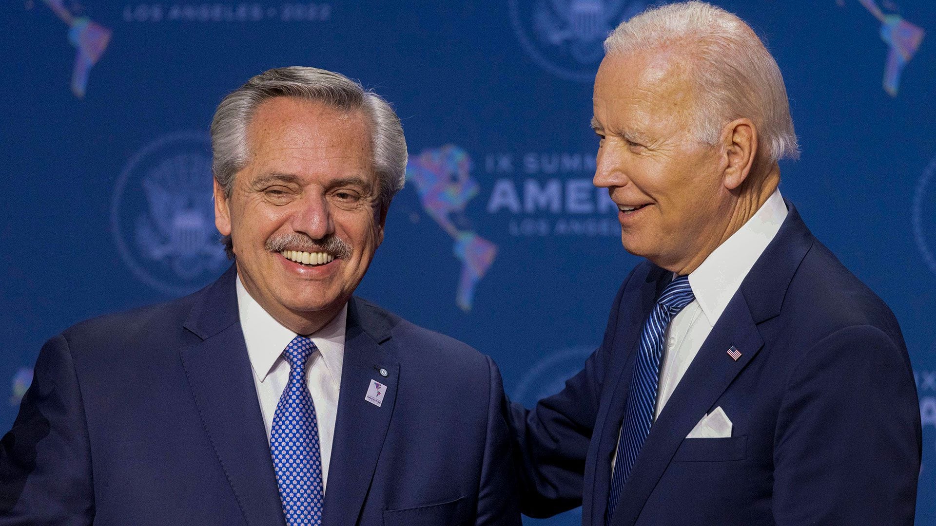 El presidente Alberto Fernández comenzó hoy su agenda oficial en la ciudad estadounidense de Los Ángeles