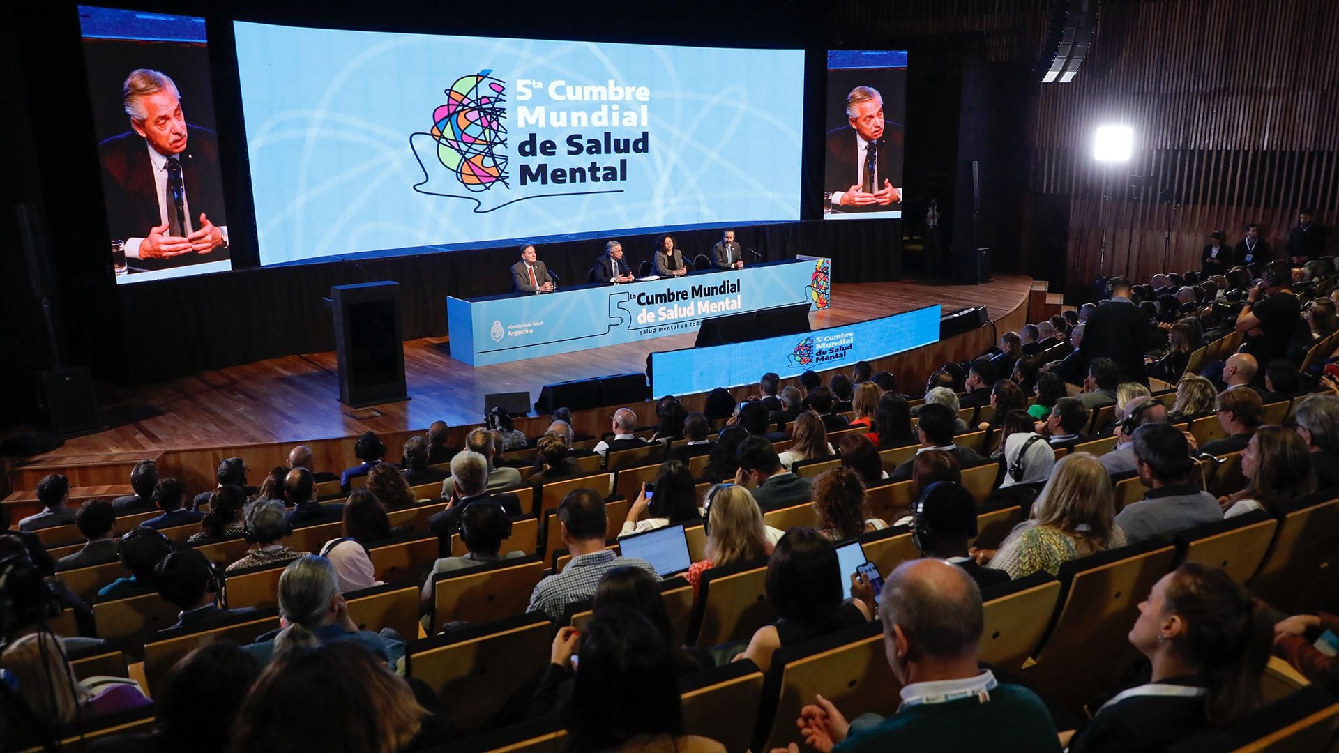 Alberto Fernández en el Congreso de Salud Mental que se desarrolla en el CCK