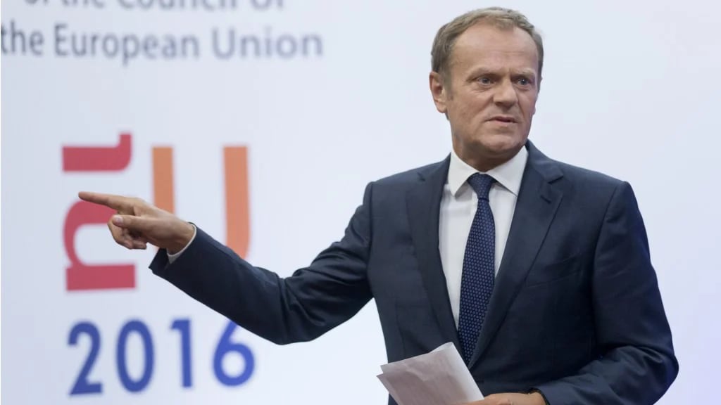 El presidente del Consejo Europeo, Donald Tusk, pidió “unidad” (AFP)