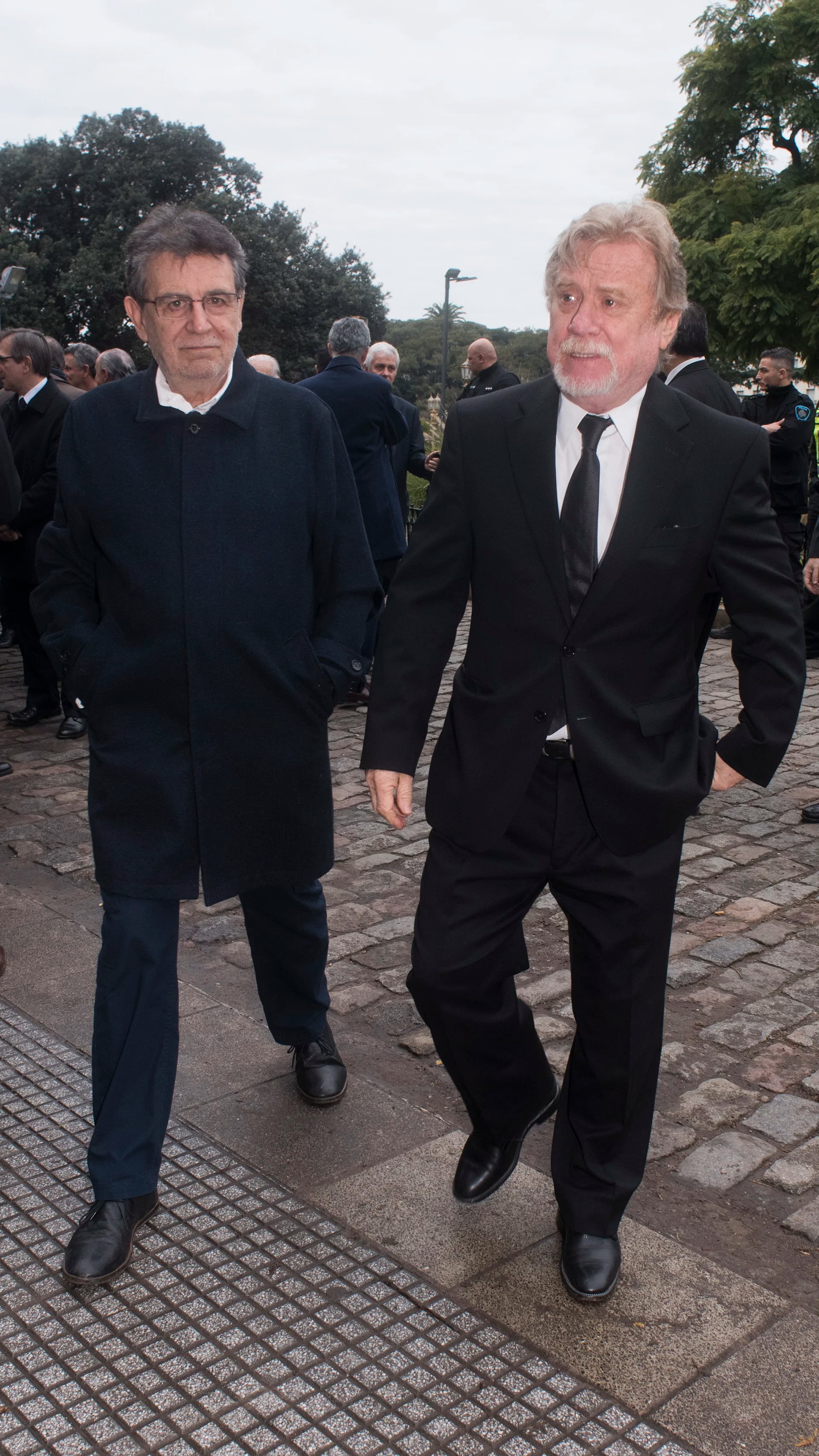 Roberto Guareschi, ex jefe de redacción del diario Clarín, y Ricardo Kirchsbaum