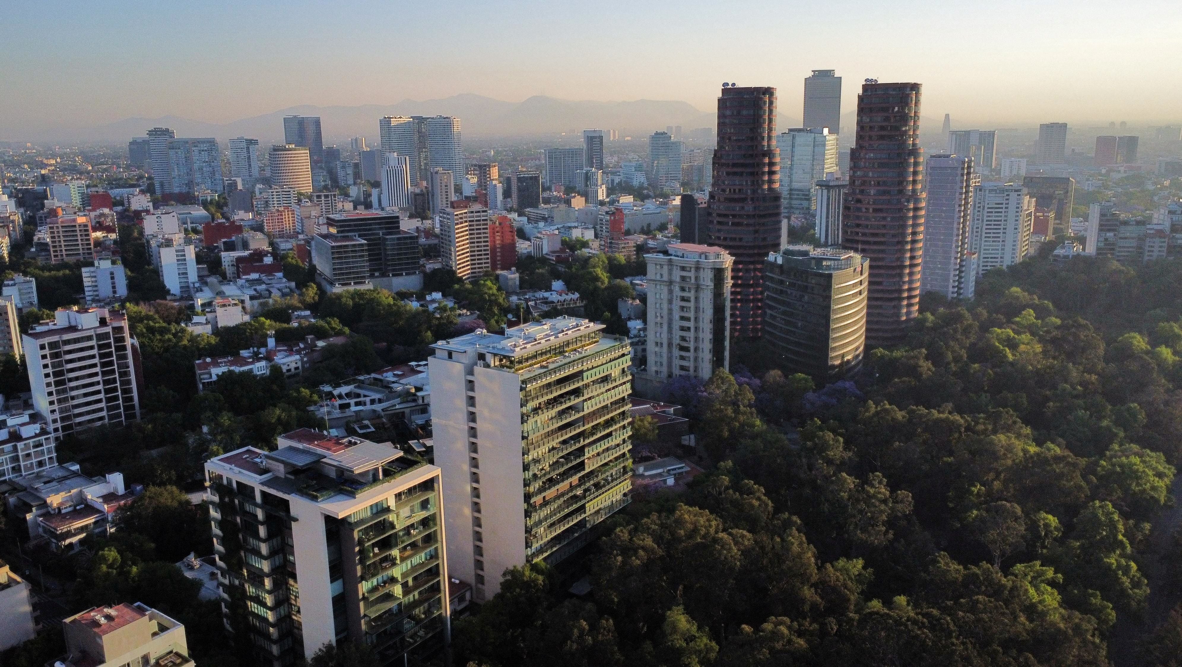 A drone view shows the Polanco neighborhood in Mexico City, Mexico, March 14, 2024. REUTERS/Raquel Cunha