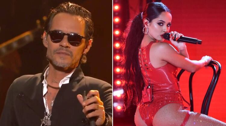 Marc Anthony y Becky G tuvieron presentaciones memorables en la entrega de premios (Fotos: Telemundo Internacional)