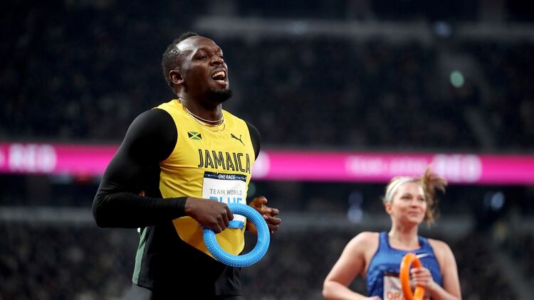 Usain Bolt inauguró el Estadio Olímpico de Tokio (Reuters)