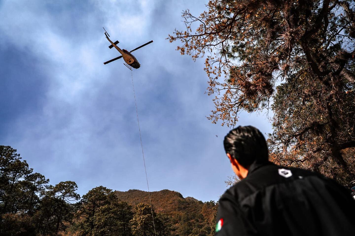 Feu de forêt, Santiago, Nuevo León