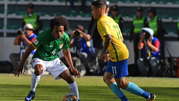 Bolivia y Brasil terminaron igualados sin goles su partido en La Paz (AFP)
