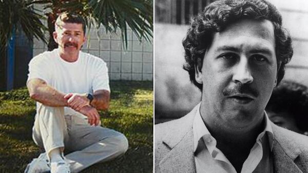 Jorge Roca Suárez y Pablo Emilio Escobar Gaviria, socios en el tráfico de cocaína. El primero fue detenido en California; el segundo murió en Medellín