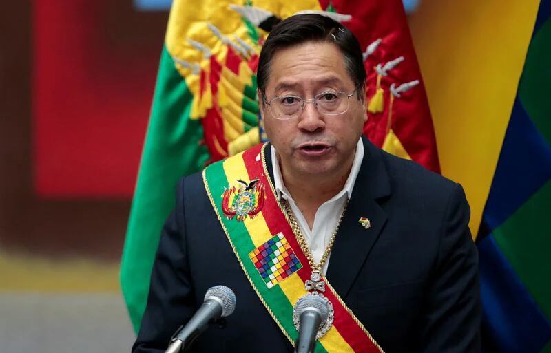 El presidente boliviano, Luis Arce (REUTERS/Manuel Claure)