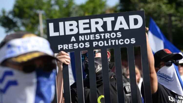 La libertad de unos 600 presos políticos es una demanda fuerte de amplios sectores de la población nicaragüense. Cortesía La Prensa/Nicaragua