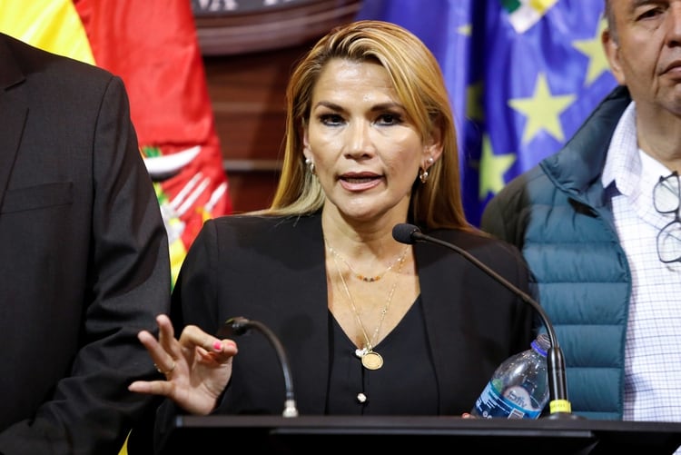 La presidente interina de Bolivia, Jeanine Áñez. Foto: REUTERS
