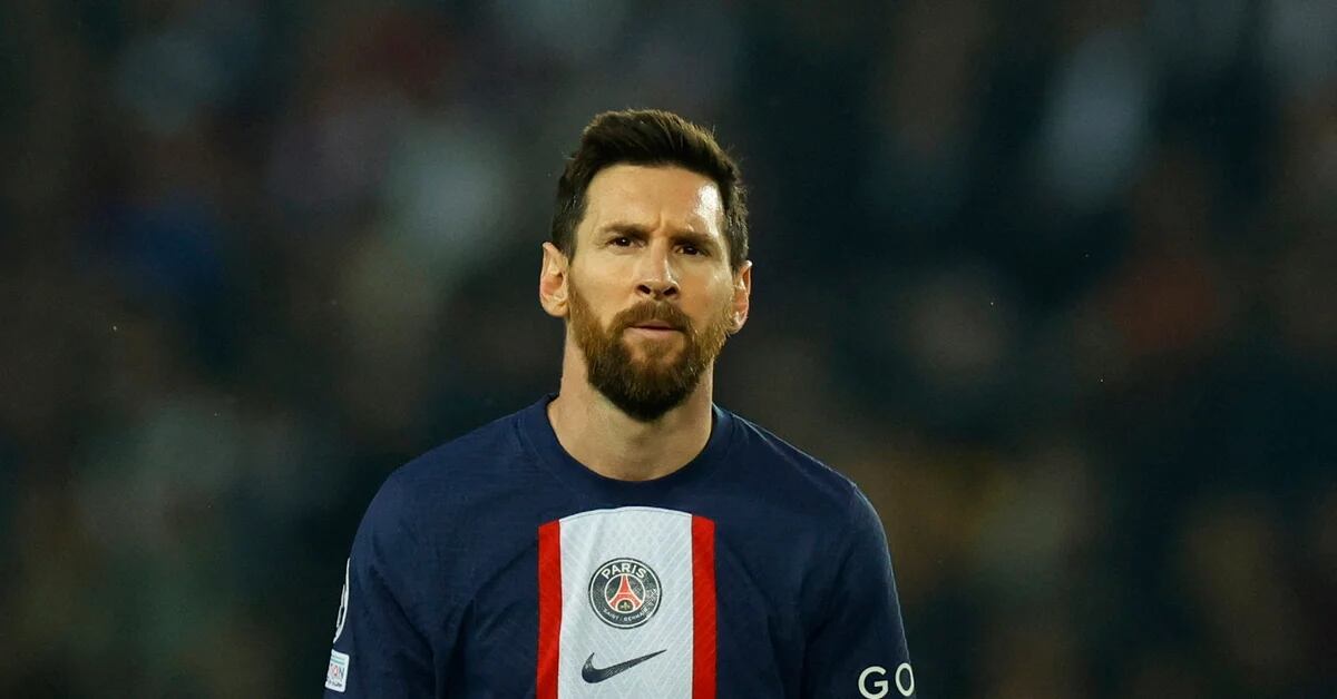 Le poste de Lionel Messi lors de la victoire du PSG en Ligue 1 en France
