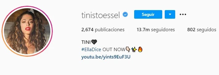 Tini Stoessel (Foto: Instagram)