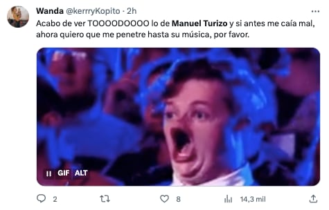 Fanáticos de Manuel Turizo reaccionaron a la publicación del monteriano en redes sociales, corriendo desnudo por las calles de Miami. Foto: @kerrryKopito/Twitter