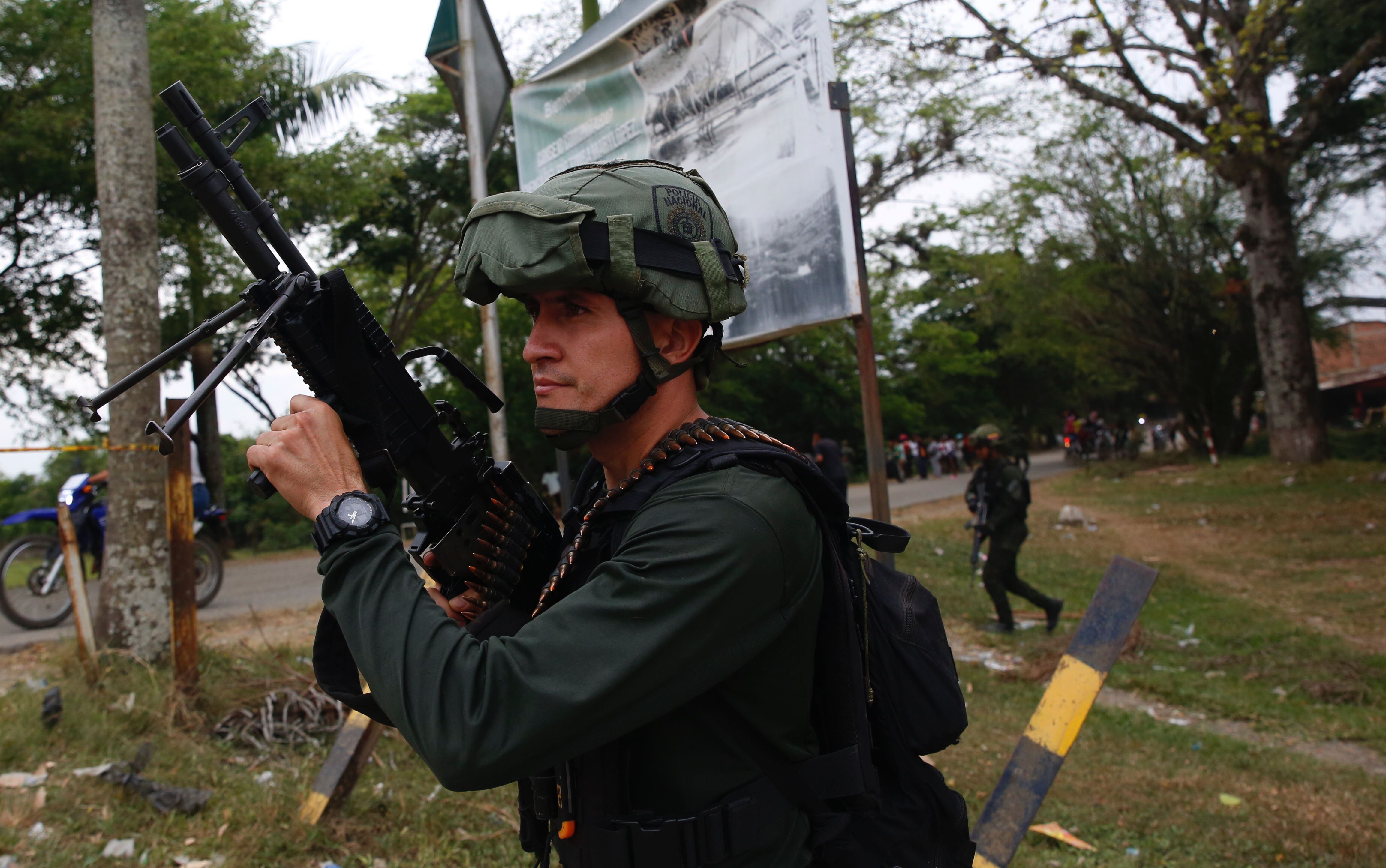 Los ataques contra la fuerza pública en el Cauca se han incrementado en las últimas semanas. Foto: EFE/ Ernesto Guzmán
