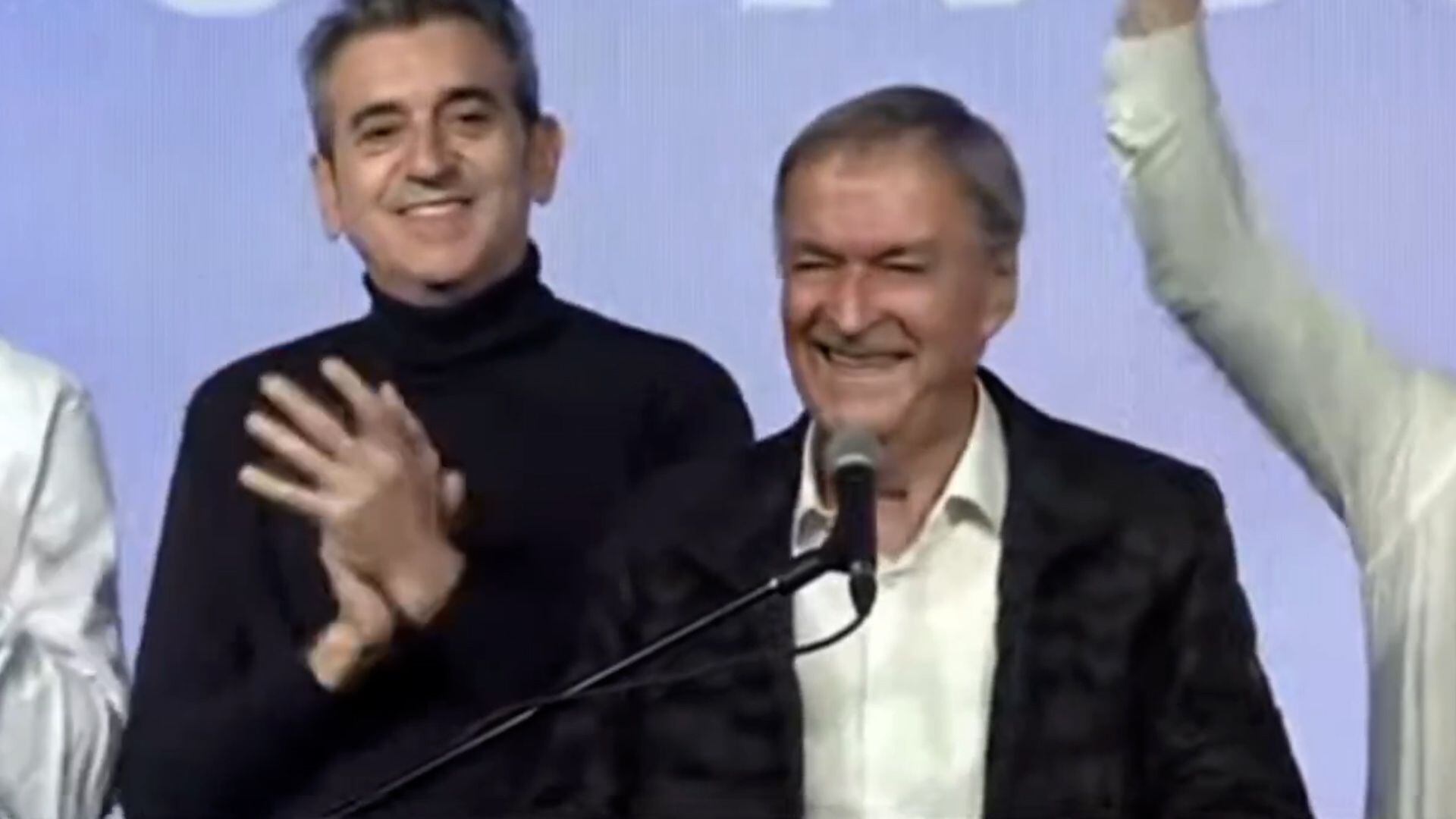 El precandidato presidencial Juan Schiaretti reconoció que Javier Milei fue el más votado en Córdoba (Captura TV)