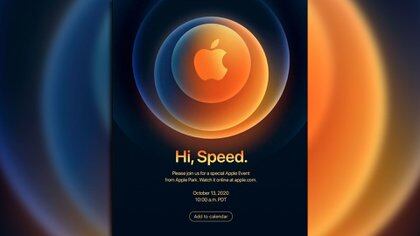 "Hola velocidad", el guiño de Apple para su evento del 13 de octubre