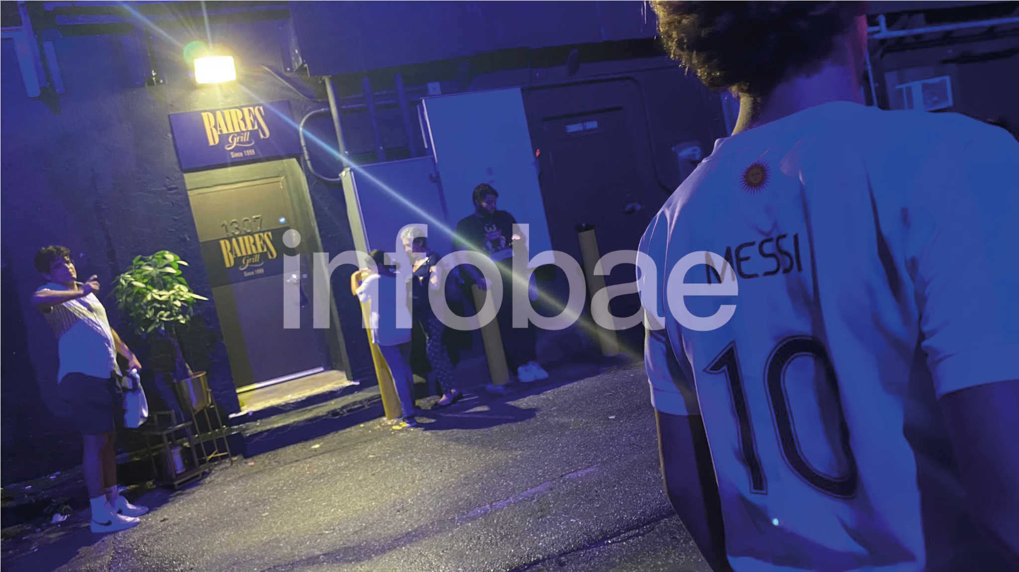 La seleccion argentina en Baires Grill de Miami