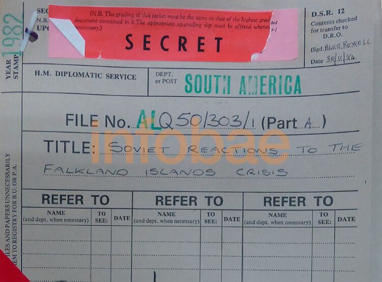 El documento secreto de 1982: â€œReacciÃ³n soviÃ©tica a la crisis de las islas Falklandsâ€