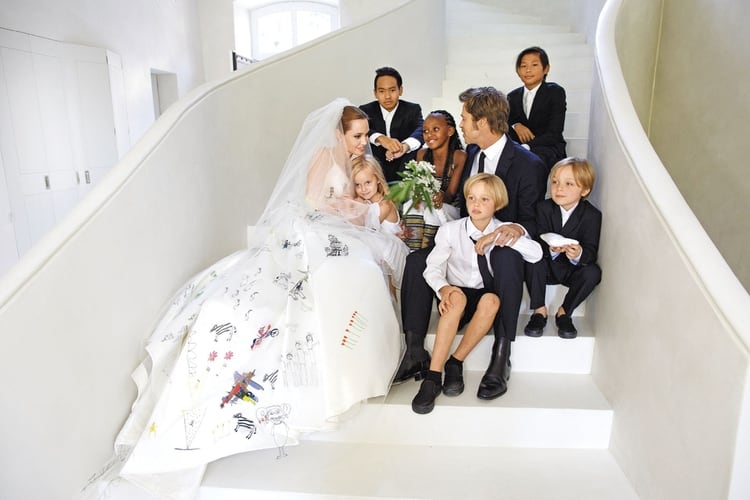 Angelina Jolie y Brad Pitt se casaron el 23 de agosto de 2014 tras nueve años juntos