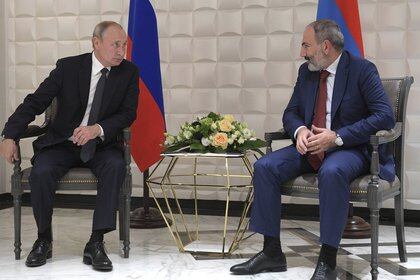 El presidente de Rusia, Vladimir Putin, y primer ministro de Armenia, Nikol Pashinian.
POLITICA EUROPA RUSIA ARMENIA AZERBAIYÁN INTERNACIONAL
ALEXEI DRUZHININ / ZUMA PRESS / CONTACTOPHOTO
