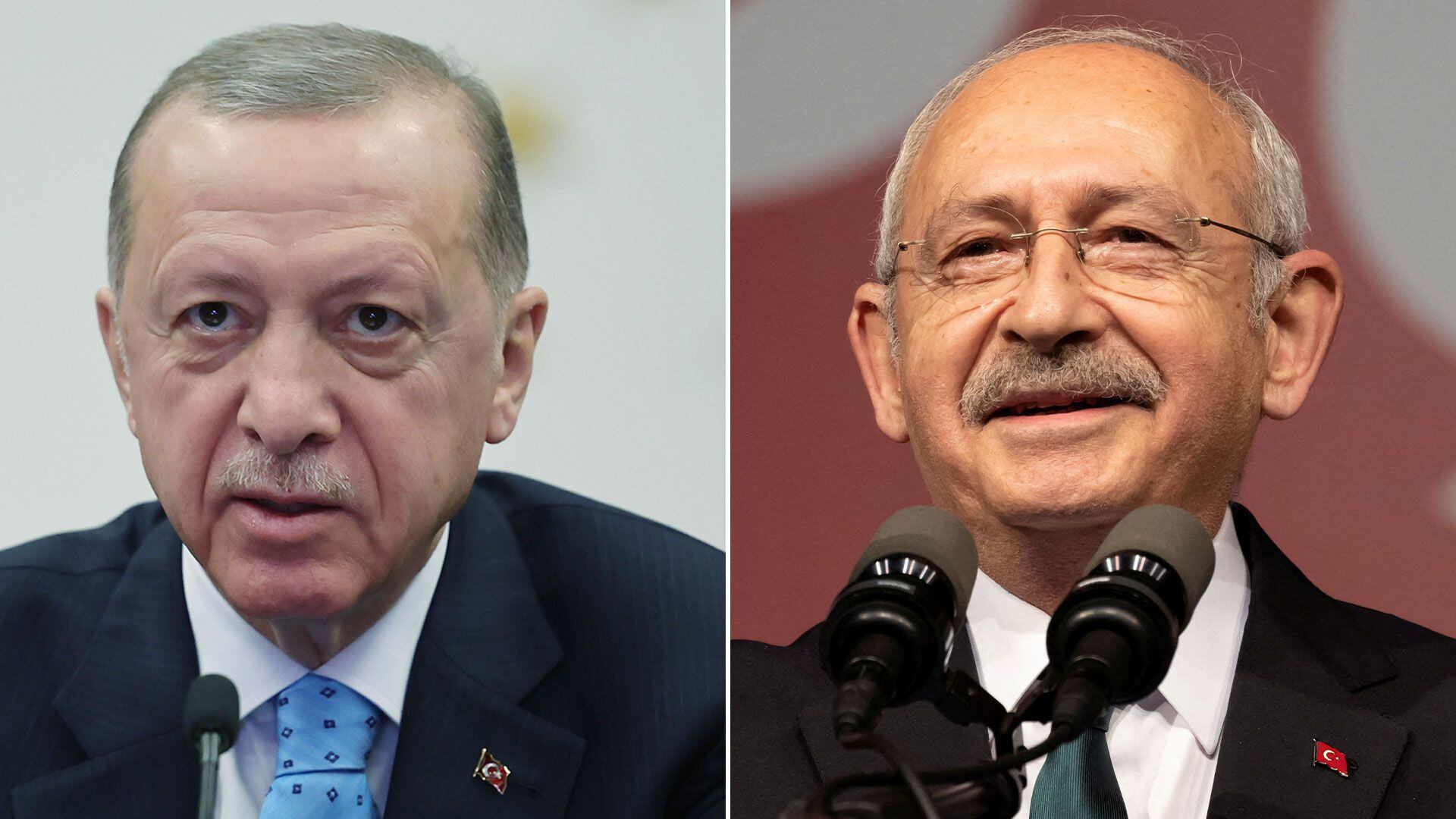 Recep Tayyip Erdogan y Kemal Kilicdaroglu