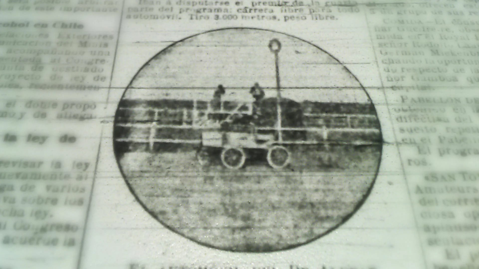 El Locomobile de Alvear en el diario La Prensa del 17 de noviembre de 1901 (Infobae)