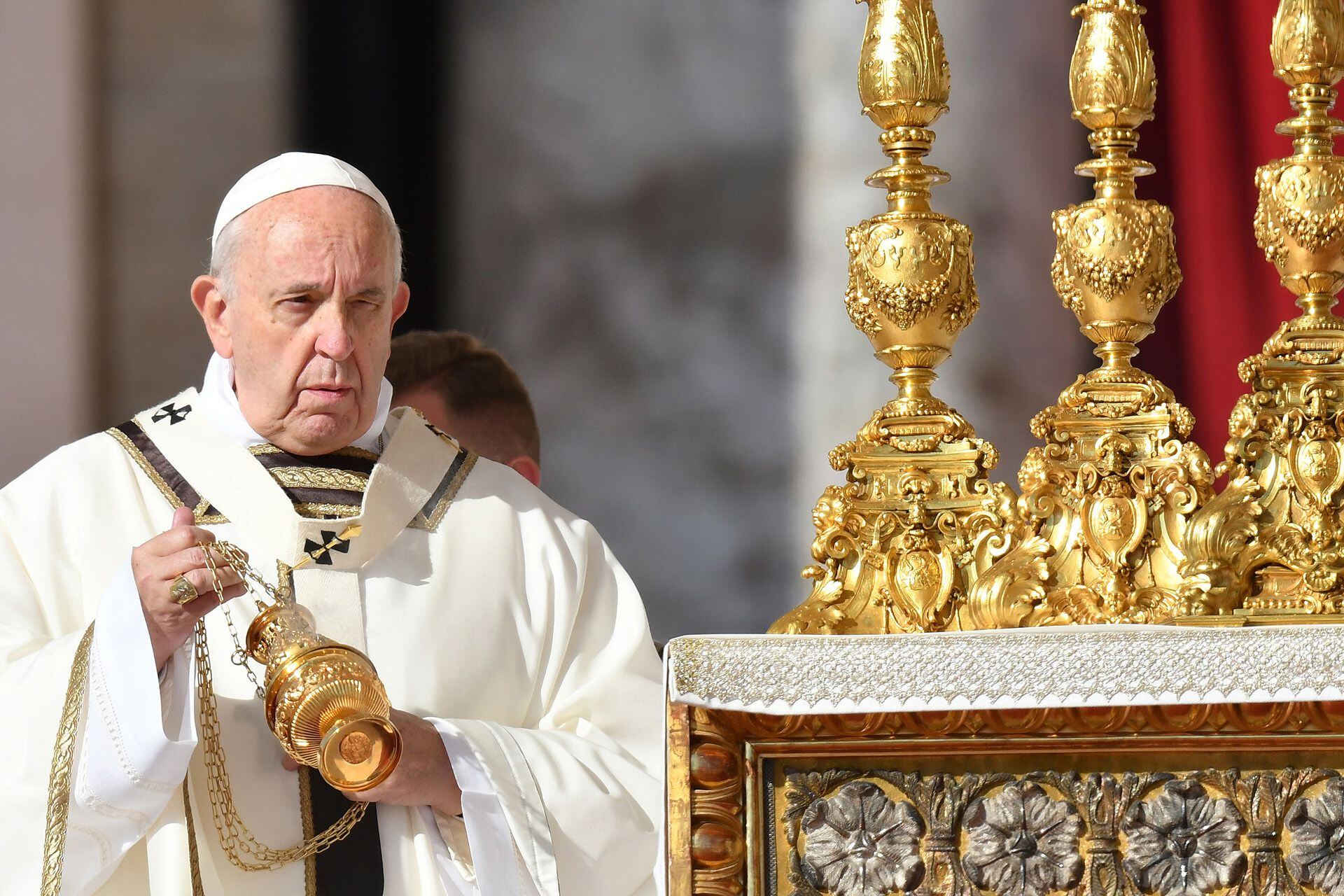 El Papa Francisco anunció que no va a poder venir a la Argentina el próximo año. (Photo by Alberto PIZZOLI / AFP)