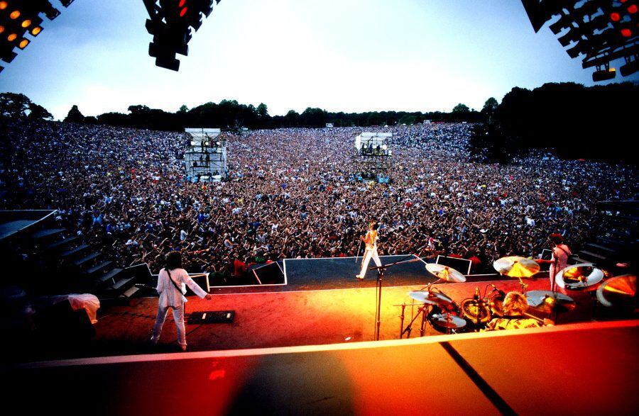 Freddie Mercury en el Magic Tour: We Are The Champions y We Will Rock You fueron uno de los temas más coreados en vivo de la historia de la banda