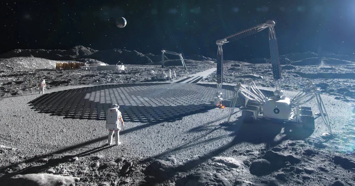 How will they build streets from surface dust on the moon?
