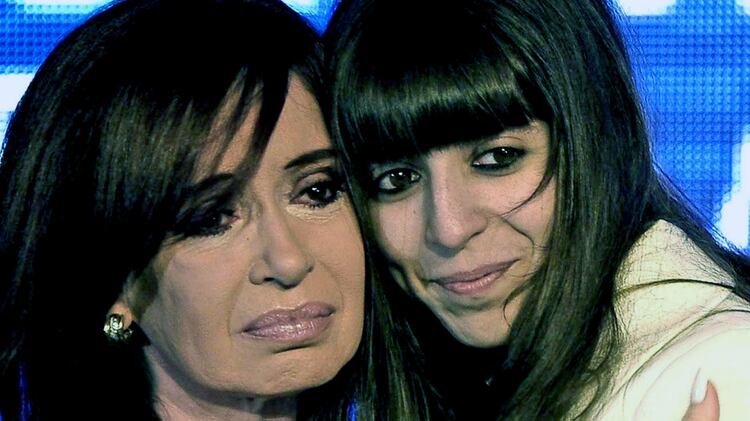 Cristina Kirchner junto a su hija Florencia