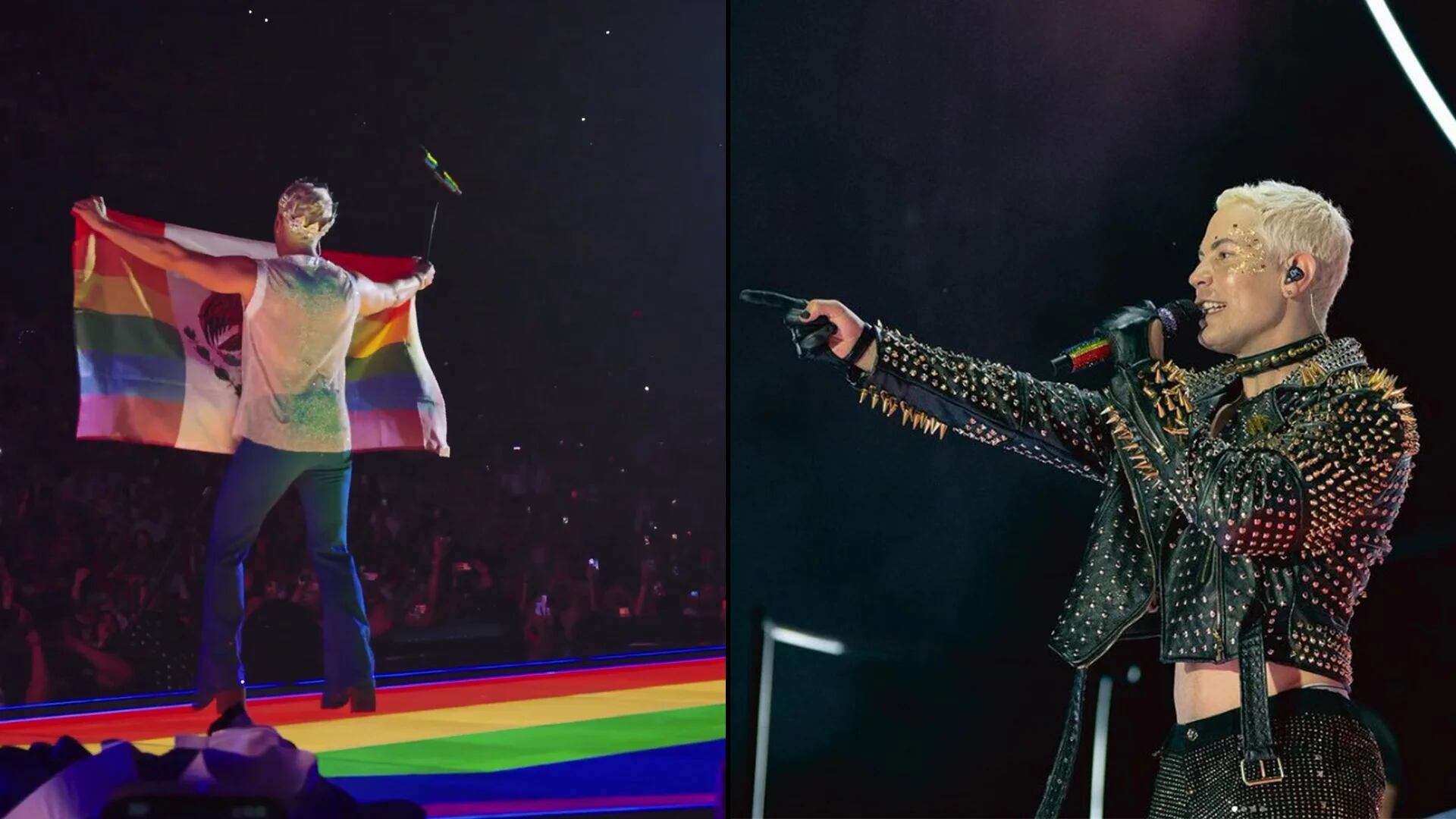 El cantante fue criticado por modificar los colores de la bandera mexicana Foto: IG/christianchavezreal