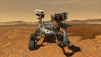 Imagen del Rover Perseverance, la nave laboratorio más sofisticada y de mayor tamaño en llegar a Marte, en una ilustración cortesía de la agencia espacial estadounidense. NASA/JPL-Caltech/Handout via REUTERS