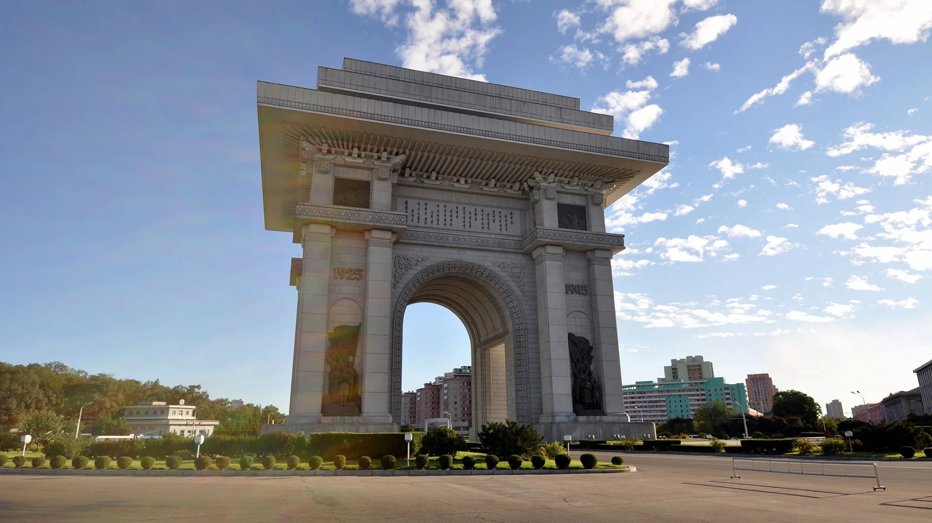El Arco de Triunfo de Pyongyang, construido en conmemoración a la resistencia coreana a Japón