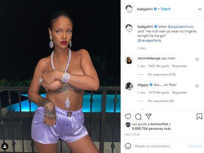 Hasta ahora la cantante no ha dado declaraciones al respecto (Foto: Instagram/@badgalriri)