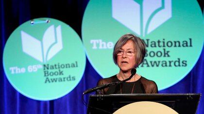 Glück en 2014, al recibir el National Book Awards in Nueva York.
(Robin Marchant / GETTY IMAGES NORTH AMERICA / AFP)