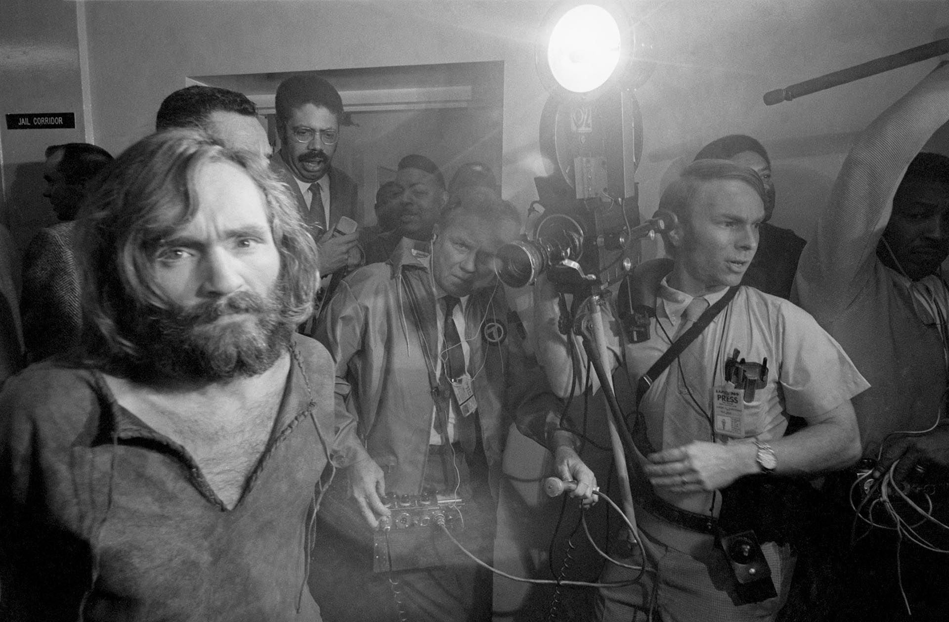 Charles Manson, detenido por ser el ideólogo del crimen de Sharon Tate y otros asesinatos Crédito: Getty