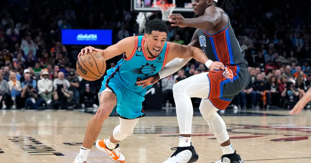 Booker scores 25 points as Suns beat Thunder 124-115