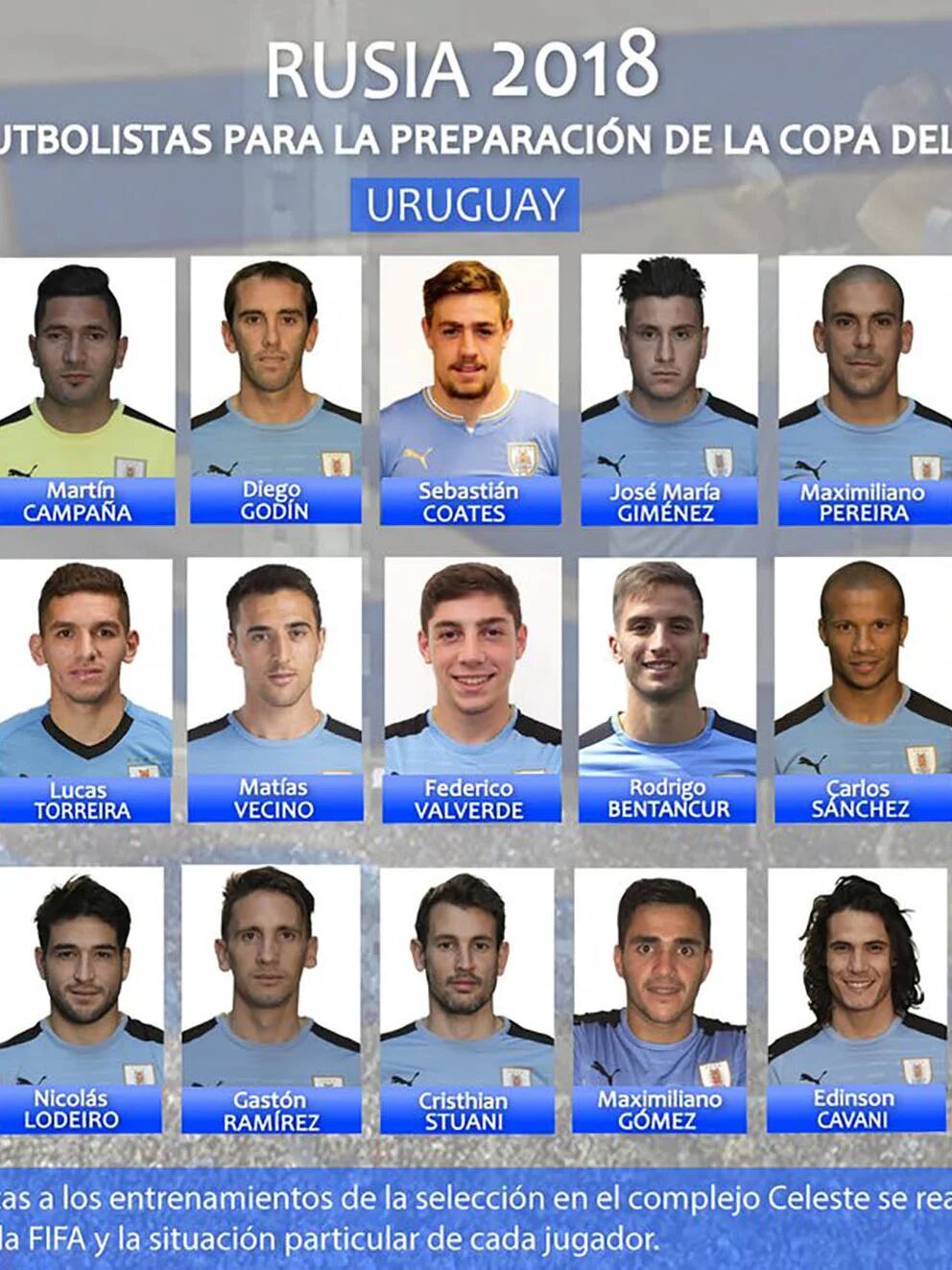 El cargamento que Uruguay se ha llevado al Mundial de Rusia
