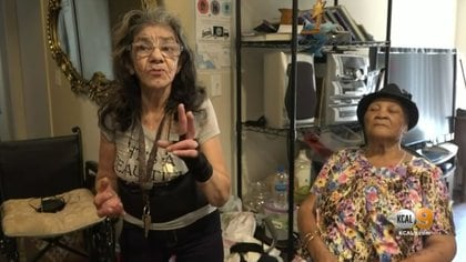 Lorenza no lo dudó y acudió en auxilio de su amiga de 82 años, quien debe estar en silla de ruedas Foto: kcal9tv serigrafía