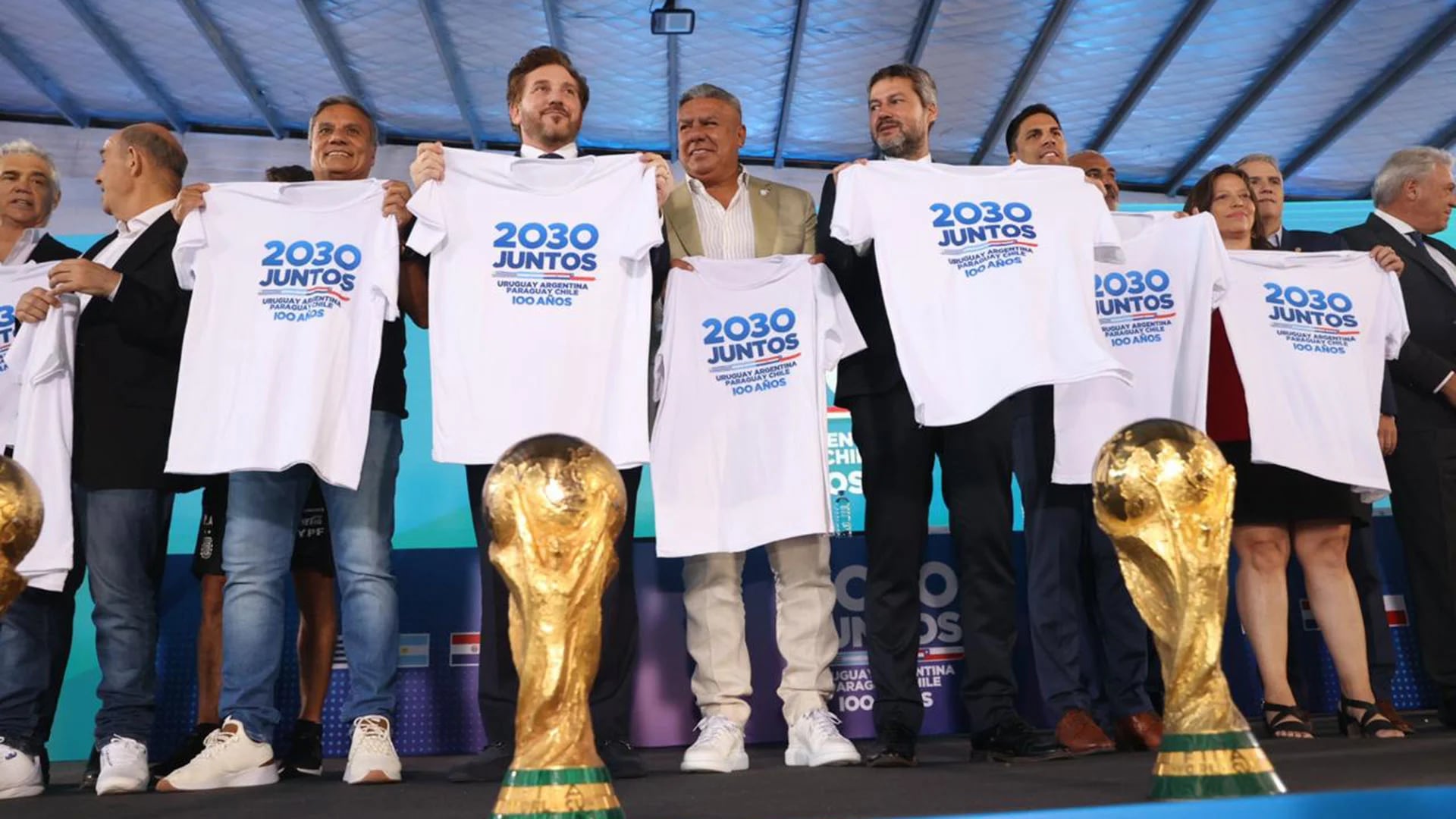 Conmebol anunció que los tres partidos inaugurales del Mundial 2030 se jugarán en Argentina, Uruguay y Paraguay
