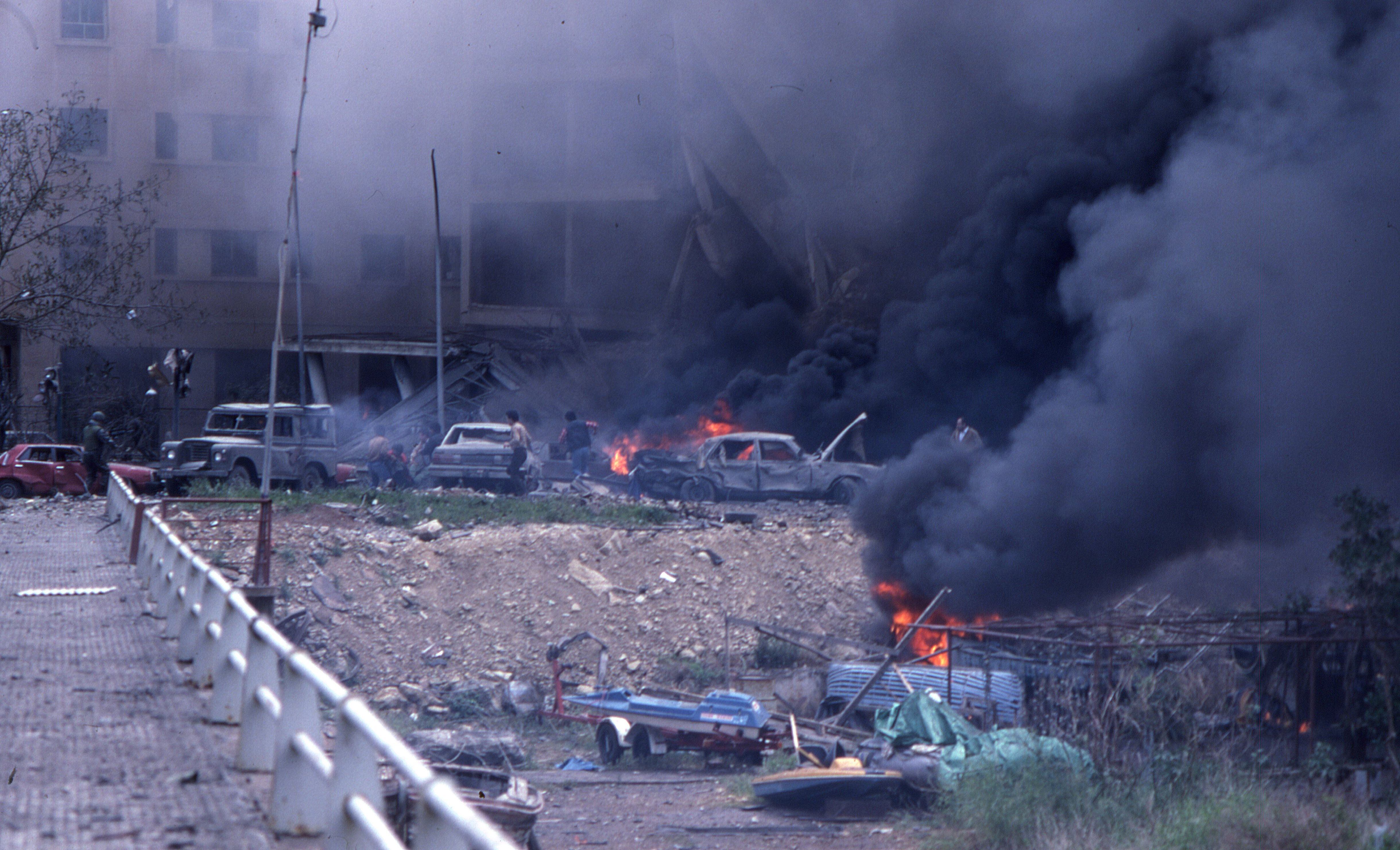 En el ataque a la embajada de Estados Unidos en Beirut en abril de 1983, murieron 63 personas, incluidos 17 estadounidenses. (Getty Images/ARCHIVO)