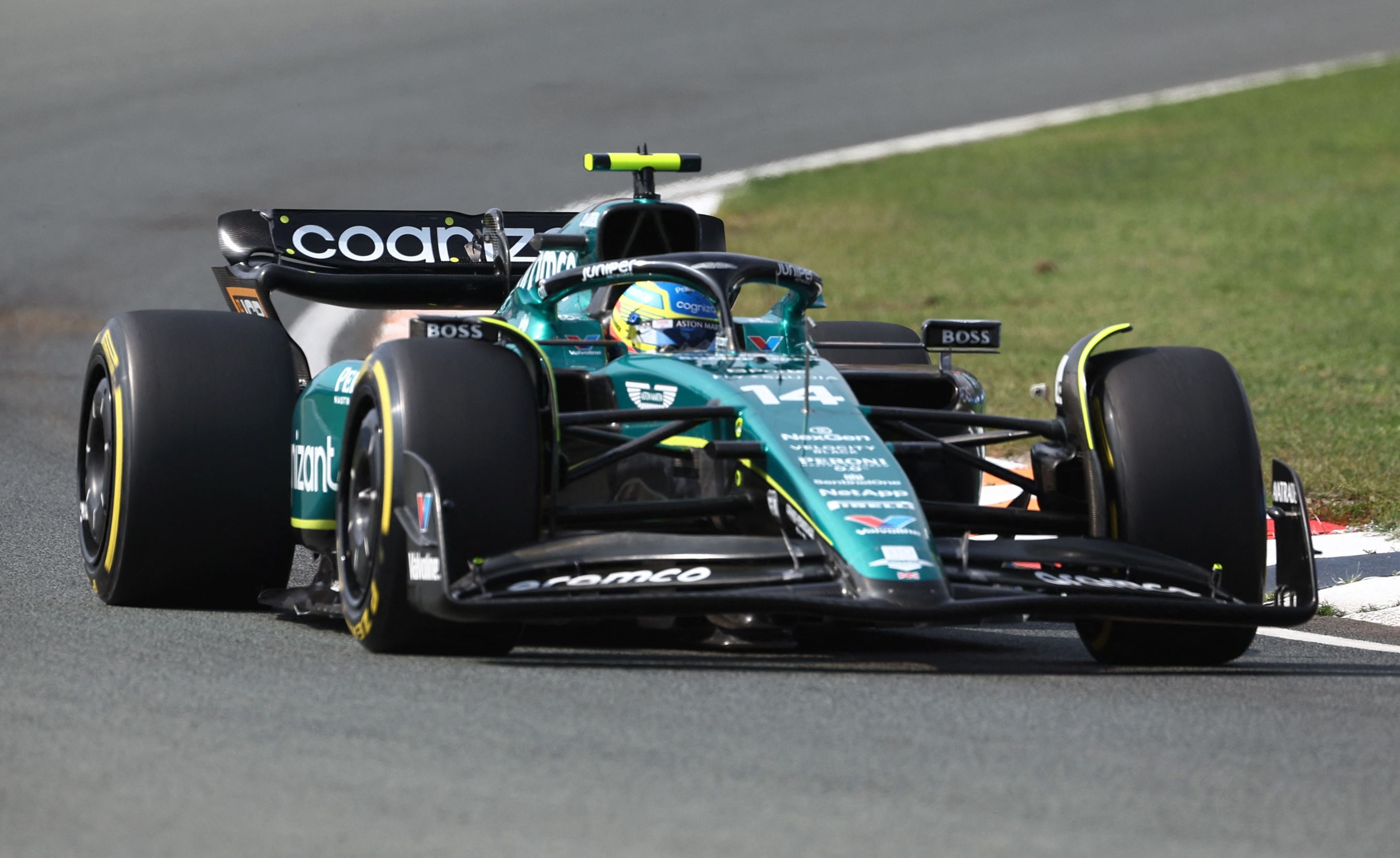 Fernando Alonso durante el GP de Países Bajos (REUTERS).