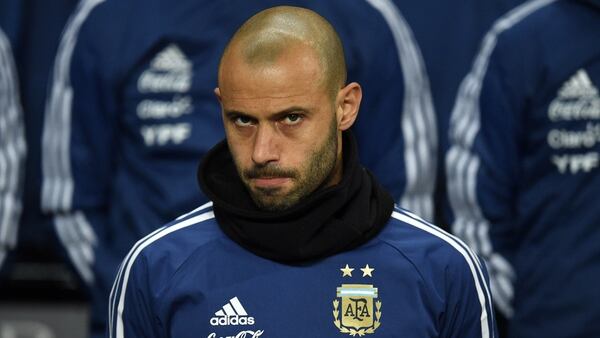 Javier Mascherano disputó tres mundiales y es uno de los referentes del plantel de la Selección argentina (AFP)