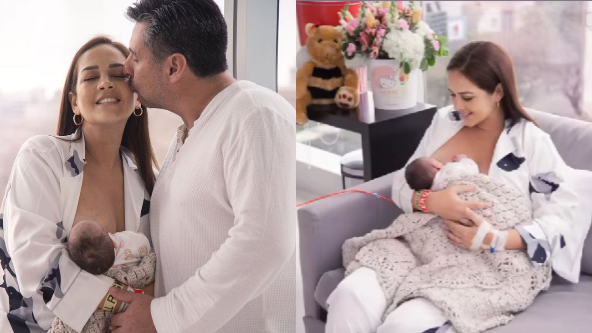 Marina Mora y su esposo disfrutan de su bebé. Instagram