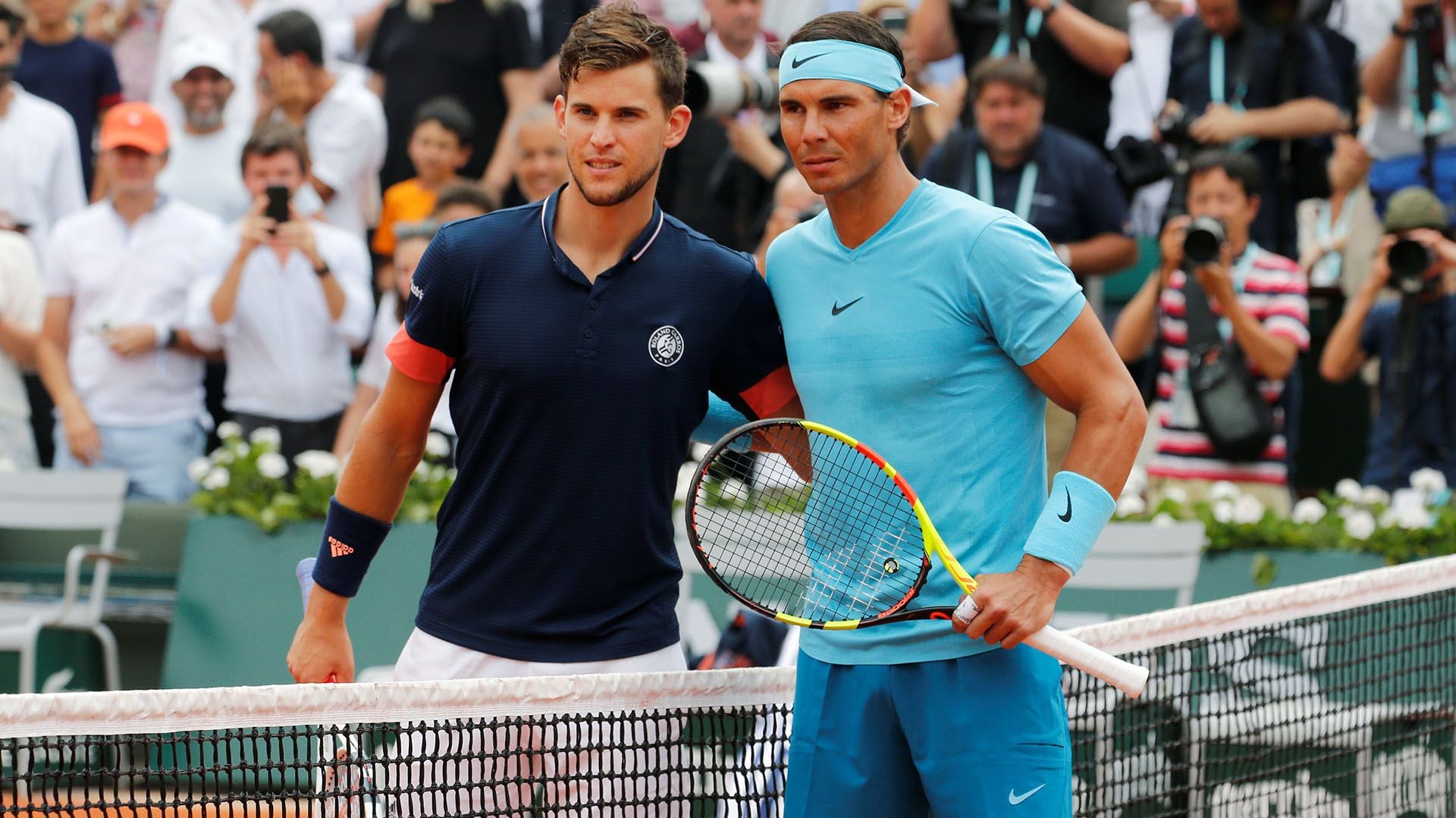 Rafael Nadal y Dominic Thiem ya se enfrentaron la última final de Roland Garros (REUTERS/Pascal Rossignol)