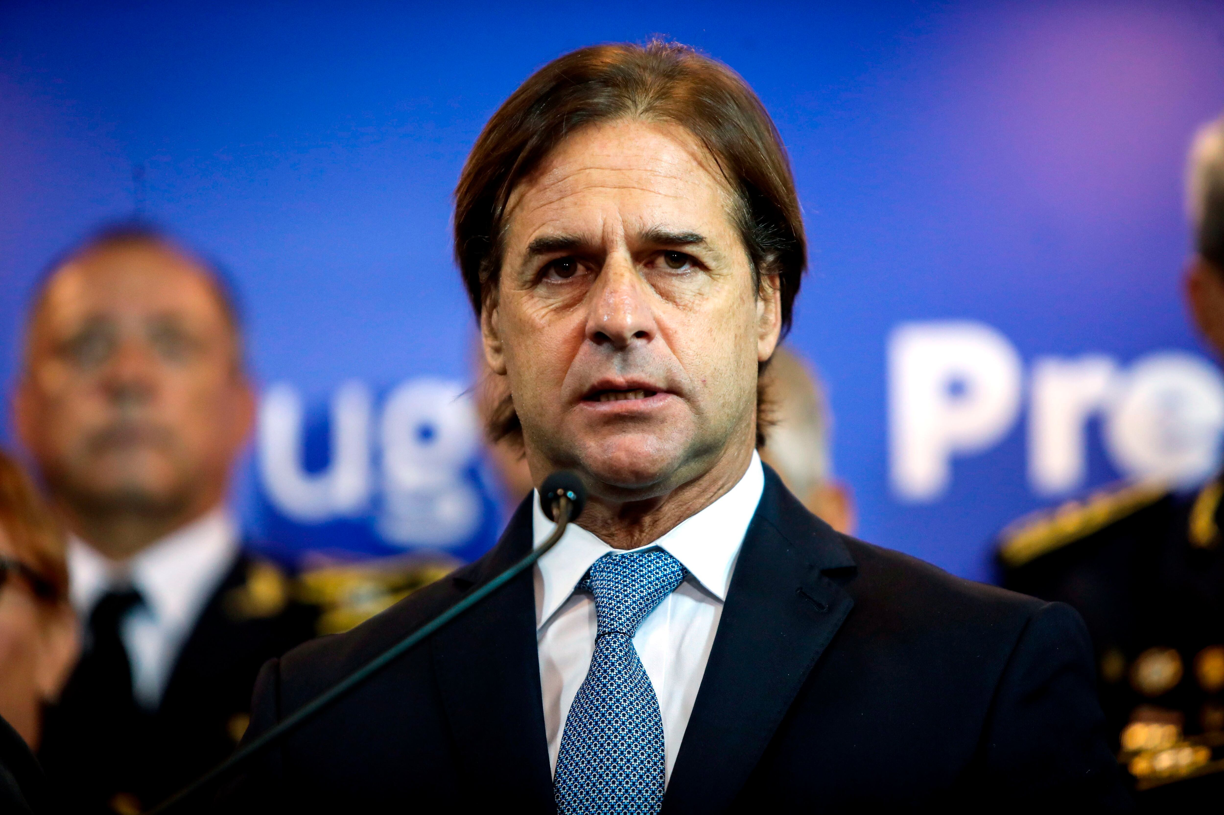 Fotografía de archivo del presidente de Uruguay, Luis Lacalle Pou, en Montevideo (Foto: EFE/Federico Anfitti)
