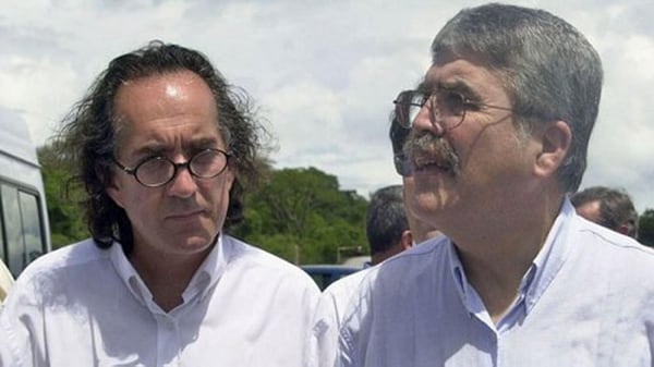 Oscar Thomas junto al ex ministro de Planificación del kirchnerismo, Julio De Vido